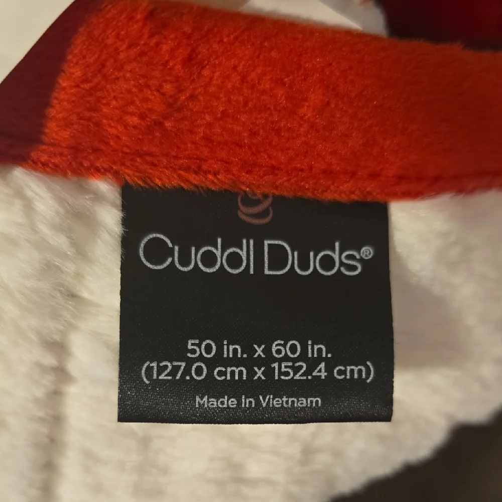 Santa Blanket Set - Red and White